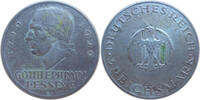 Weimarer Republik 3 Reichsmark Zum 200. Geburtstag von GOTTHOLD EPHRAIM LESSING -