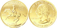 USA Quarter-Dollar Die offiziellen Quarter-Dollars der USA -Delaware 1787- -