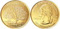 USA Quarter-Dollar Die offiziellen Quarter-Dollars der USA -Conneticut 1788- -