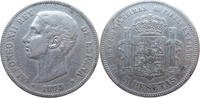 Spanien 5 Pesetas Alfonso XII. 1874-1885 -