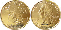 USA Quarter-Dollar Die offiziellen Quarter-Dollars der USA -Michigan 1837- -