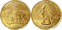 USA Quarter-Dollar Die offiziellen Quarter-Dollars der USA -North Dakota 1889- -