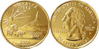 USA Quarter-Dollar Die offiziellen Quarter-Dollars der USA -Nebraska 1867- -