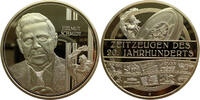 Medaille Zeitzeugen des 20. Jh. - Helmut Schmidt - vergoldet -