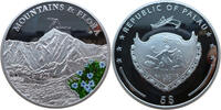 Palau 5 Dollars Der Mount Everest - Silber mit Farbapplikation -