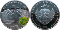 Palau 5 Dollars Mount Vinson - Silber mit Farbapplikation -