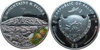 Palau 5 Dollars Der Kilimanjaro - Silber mit Farbapplikation -