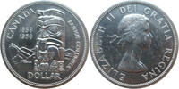 Kanada 1 Dollar 100 Jahre Kolonie British Columbia (1858-1958) -