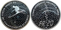 Schweiz 20 Franken Ski WM - St. Moritz -