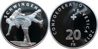 Schweiz 20 Franken Schweizerischer Volkssport - Schwingen -