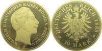 Medaille 1/100 Oz Gold 10 Gold-Mark 1889 - Kaiser Wilhelm II. - 1/100 Unze Gold -