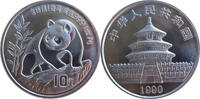 China 10 Yuan Panda auf Felsen - 1 Oz Silber -
