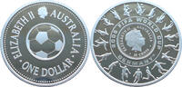 Australien 1 Dollar + 25 Cent XVIII. Fußball-WM 2006 in Deutschland -