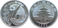 China 10 Yuan Panda auf Felsen - 1 Oz Silber -