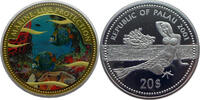 Palau 20 Dollar Marine Life Protection - Kaiserfisch - 5 Oz Silber - Farbmünze, -