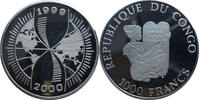 Kongo 1.000 Francs Millennium 2000 - Sanduhr -