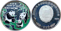 Nordkorea 100 Won 1998 Fauna of Asia - Panda-Familie - Farbm&uuml;nze PP, fle... 39,00 EUR  + 15,50 EUR frais d'envoi