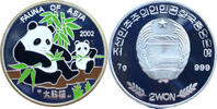 Nordkorea 2 Won 2002 Fauna of Asia - Panda mit Jungen - Farbm&uuml;nze PP, fl... 35,00 EUR  + 15,50 EUR frais d'envoi