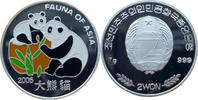 Nordkorea 2 Won 2006 Fauna of Asia - Panda mit Jungem - Farbm&uuml;nze PP, fl... 35,00 EUR  + 15,50 EUR frais d'envoi
