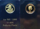 Nauru Half Dollar 2018 Henry the Lion - 0,29 g Feingold PP, fleckig ange... 55,00 EUR  + 15,50 EUR frais d'envoi