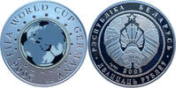 Weissrussland Belarus 20 Rubel 2005 Fu&szlig;ball WM 2006 in Deutschland PP, l... 95,00 EUR  + 15,50 EUR frais d'envoi