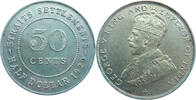 British Straits Settlements Malaysia 50 Cents Half Dollar 1920 George V.... 28,00 EUR  + 15,50 EUR frais d'envoi