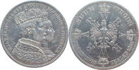 preussen Kr&ouml;nungstaler 1861 Wilhelm I. und Augusta ss, VS Kratzer/berieben 58,00 EUR  + 15,50 EUR frais d'envoi