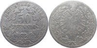 Deutsches Reich 50 Pfennig 1877 A sch&ouml;n 22,00 EUR  + 15,50 EUR frais d'envoi