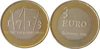 Slowenien 3 Euro 2013 Bauernaufstand in Tolmin vz, leicht fleckig 7,00 EUR  + 15,50 EUR frais d'envoi