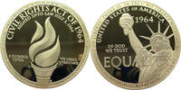 USA Gigant Medaille 2014 Civil Rights Act of 1964 - vergoldet PP 45,00 EUR  + 15,50 EUR frais d'envoi