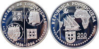 Portugal 200 Escudos 1994 Vertrag von Tordesilhas PP, minimal fleckig 89,00 EUR  + 15,50 EUR frais d'envoi