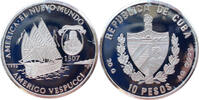 Kuba 10 Pesos 1996 Amerigo Vespucci PP, fleckig 88,00 EUR  + 15,50 EUR frais d'envoi