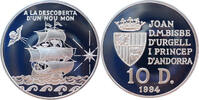 Andorra 10 Diners 1994 Entdeckung der neuen Welt PP, minimal angelaufen 125,00 EUR  + 16,00 EUR frais d'envoi