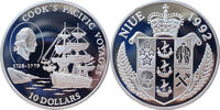 Niue 10 Dollars 1992 Cook's Seereise PP 95,00 EUR  + 15,50 EUR frais d'envoi