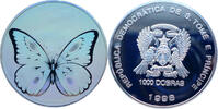 St. Thomas and Prinzeninsel 1000 Dobras 1998 Schmetterling in Hologrammt... 115,00 EUR  + 16,00 EUR frais d'envoi