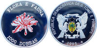 St. Thomas und Prinzeninsel 1000 Dobras 1995 Flora und Fauna - Porzellan... 75,00 EUR  + 15,50 EUR frais d'envoi