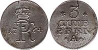 BRANDENBURG-PREUSSEN 3 Gute Pfennige Friedrich II. der Große 1740-1786 1764 -