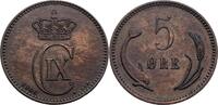 DÄNEMARK 5 Öre Christian IX. 1863-1906 -