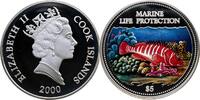COOK-INSELN 5 Dollars Elizabeth II. 1979-2022 -