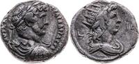 GRIECHEN. ÄGYPTEN Tetradrachme Hadrianus 117-138 Jahr 14 (129/30) -