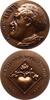 THEATER UND FILM Bronze-Gussmedaille Baty, Jean Baptiste M. Gaston 1885-1952 -