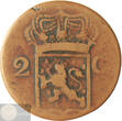 Nederlands-Indië 2 cent 1835 over 1834 Onbekende jaartalwijziging TTB