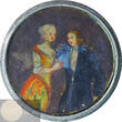Germany / Austria Schraubtaler / Schraubthaler 1665 Beautiful and unique Schraubtaler depicting a noble young pair TTB