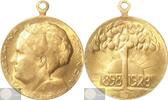 Koninkrijk der Nederlanden Historiepenning Draagpenning 25-Jarig Regeringsjubileum Koningin Wilhelmina door J.J. van Goor -