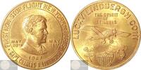 United States of America Historical Medal Lucky Lindbergh Coin - First non stop flight New York to Paris -