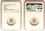 Samudera Pasai Sultanaat - Sumatra Kupang / ¼ Mas Abu'L-Din in NGC slab MS63 -