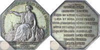 France Historical Medal 1856 Octogonal Jeton Mutuelle du Mans SUP