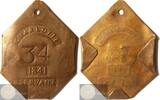 United States of America Historical Medal Charlotte: Slave tag or slave badge: Servant - Civil War -