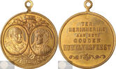 Koninkrijk der Nederlanden Historiepenning Gouden Huwelijk Simon van den Bergh en Elisabeth van der Wielen 4 november 1894 -