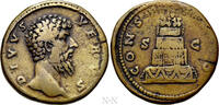Römisches Kaiserreich Sesterz DIVUS LUCIUS VERUS (Died 169). Sestertius. Rome. -